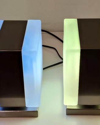 2 LAMPADE COMODINO abat jour VINTAGE Perenz 4085