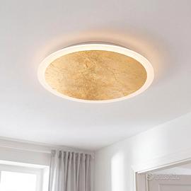 Lampada a soffitto LED dimmerabile oro nero 3 live