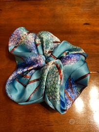 scrunchies in seta pura, sartoriali 