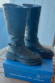 Stivaletti neri per bambina 34