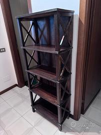 Libreria in Legno Massiccio Scuro