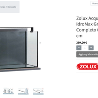 acquario vasca Zolux Idromax 72 Litri