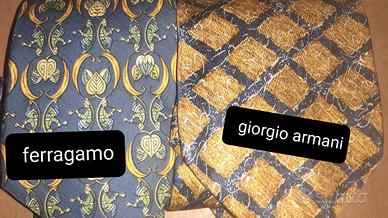 cravatte armani ferragamo conte navigare ecc