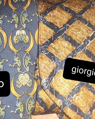 cravatte armani ferragamo conte navigare ecc