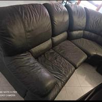  divano vera pelle angolare 