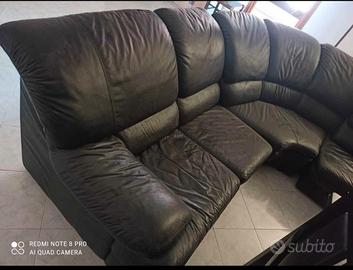  divano vera pelle angolare 