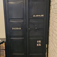 Armadio Industrial in metallo stile container 