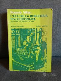libro storia scuola L'etá della borghesia riv.1979