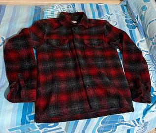 Giacca camicia OVS rossa e nera