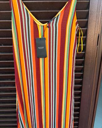 Vestito Alcott Righe Multicolor con Spalline Tg S