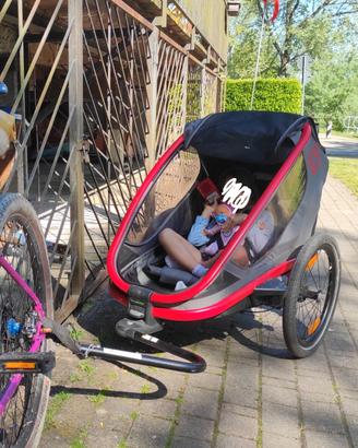Carrellino rimorchio bicicletta per bambini