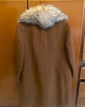 Cappotto vintage anni 80 vera pelliccia di criceto