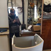 mobile bagno + specchiera con luce