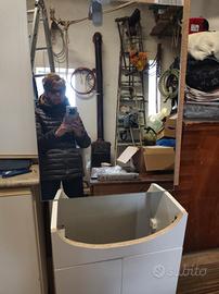 mobile bagno + specchiera con luce