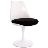 Sedia design tulip Saarinen lucida cuscino tessuto