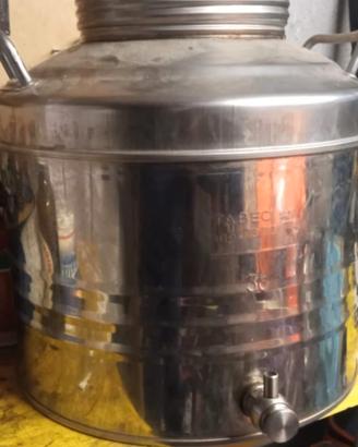 fusto olio inox