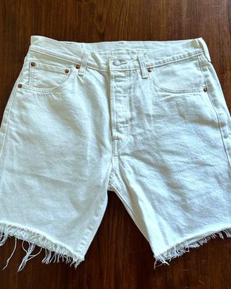Shorts Levi's bianchi denim cut off vintage estate