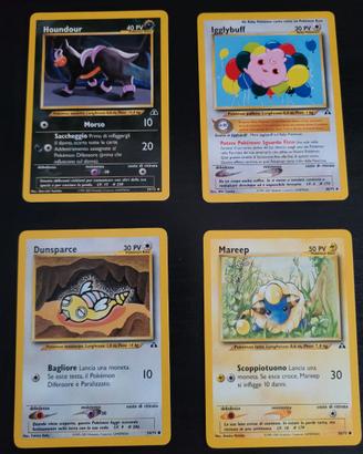 Lotto di 10 carte Neo discovery NM Near mint