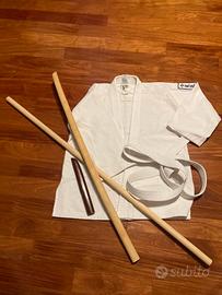 Kimono judo/aikido + bastoni