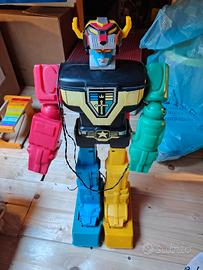 voltron robot plastica anni 80 alto circa 70 cm