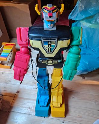 voltron robot plastica anni 80 alto circa 70 cm