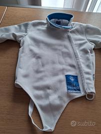 divisa scherma con corazza  e proteggi pettoglia s