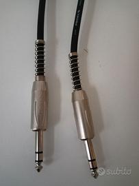 Coppia Cavi jack TRS proel bilanciati