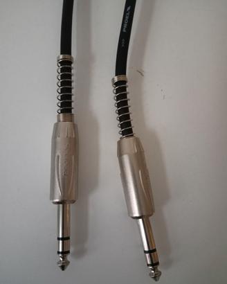 Coppia Cavi jack TRS proel bilanciati