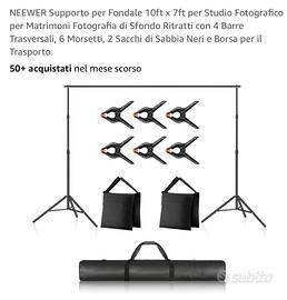 Supporto per fondale sfondo video o fotografia