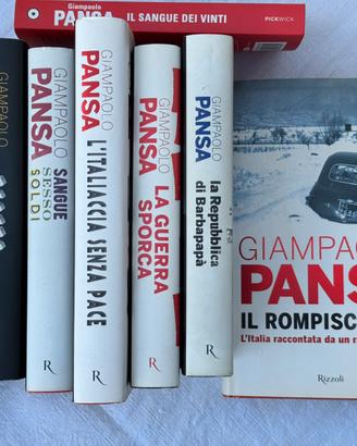 Lotto 8 libri Giampaolo Pansa - Rizzoli, prime ed.