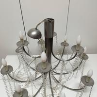 Lampadario artistico in ferro 