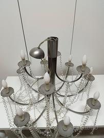 Lampadario artistico in ferro 