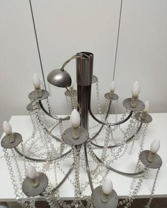Lampadario artistico in ferro 