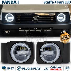 FARI LED Per Fiat Panda 1 141 + STAFFE Luce Bianca