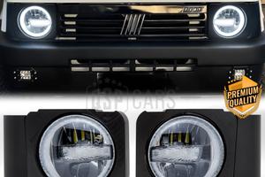 FARI LED Per Fiat Panda 1 141 + STAFFE Luce Bianca