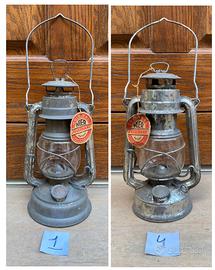 Lotto lanterna antica Feuer Hand Original Germany