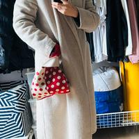 Borsetta rosso/bianco con pois – nuova – 13€