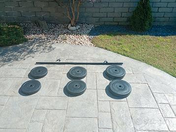 Set di pesi da 45,4 kg sei piastre con sabbia