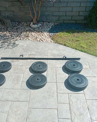 Set di pesi da 45,4 kg sei piastre con sabbia