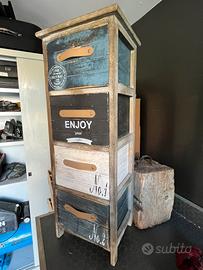 Cassettiera vintage-industriale