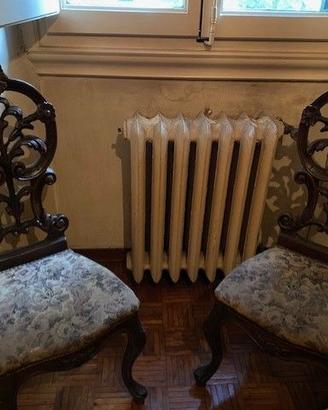 Coppia Sedie Antiche Neobarocche Fine '800
