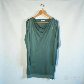 Tunica in Maglia "Dusty Sage" con Punti Luce Cod.3