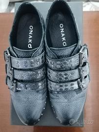 36 mocassino con fibbie e borchie onako 