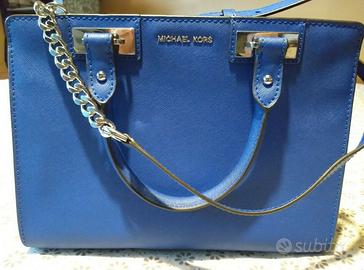 Borsa michael kors nuova blu originale con custodi