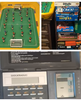 Collezione vintage di giochi da tavolo