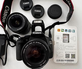 Canon 550d con 2 obiettivi