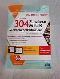 Manuale e Quesiti Concorso 304 Funzionari MIUR 
