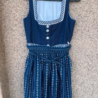 Dirndl blu con grembiule – Taglia 48