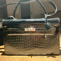 Borsa in coccodrillo vintage