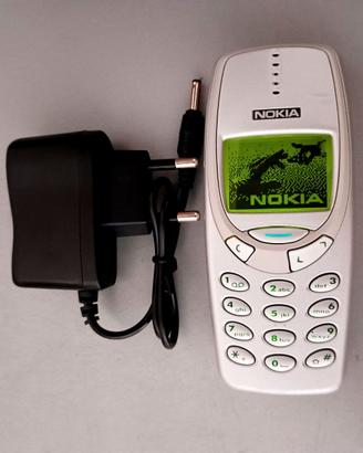 Nokia 3310 + Batteria Nuova+Caricabatterie ARGENTO